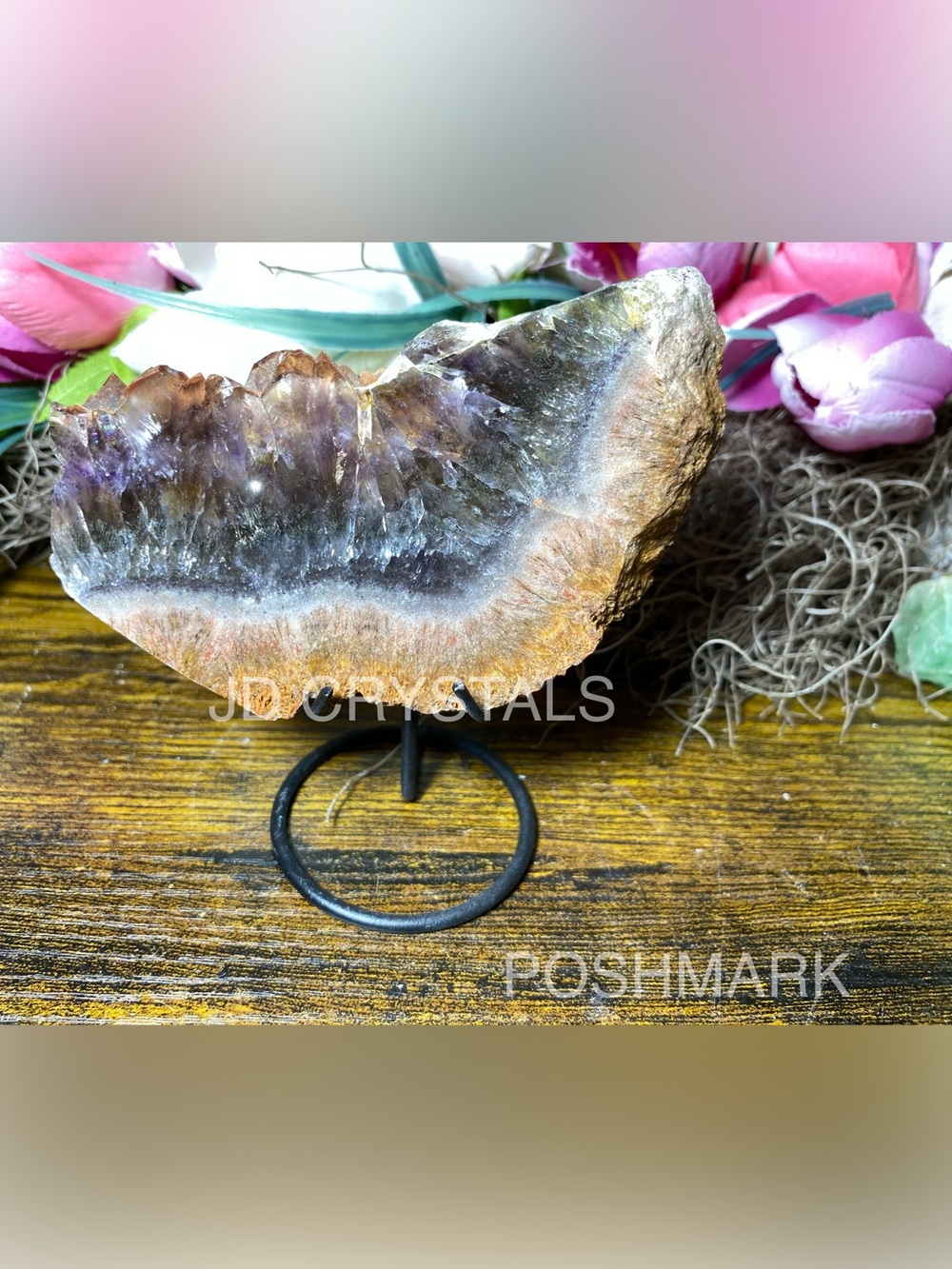 Super 7 Amethyst Slab On Display